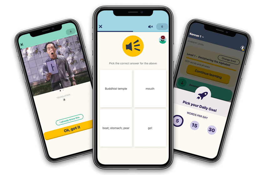Learn Korean with Memrise