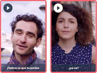 Capturas de vídeos en francés