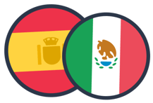 Bandeiras de países de língua espanhola