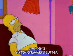 Homer Simpson on sofa